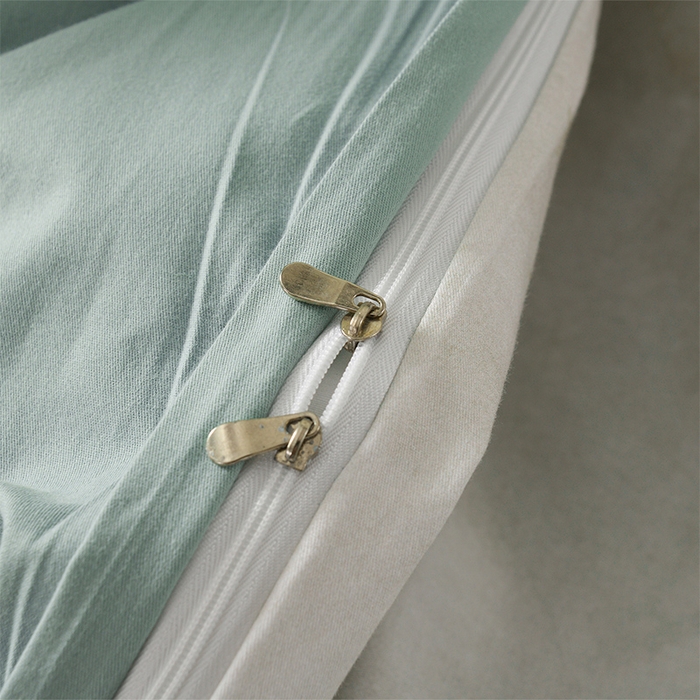 91家纺网 家纺一手货源 找家纺 金昱纺 2025新款法式加厚全棉纯棉磨毛四件套初墨-绿