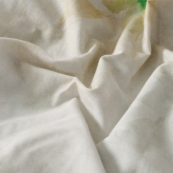 91家纺网 家纺一手货源 找家纺 金昱纺 2025新款法式加厚全棉纯棉磨毛四件套初墨-绿