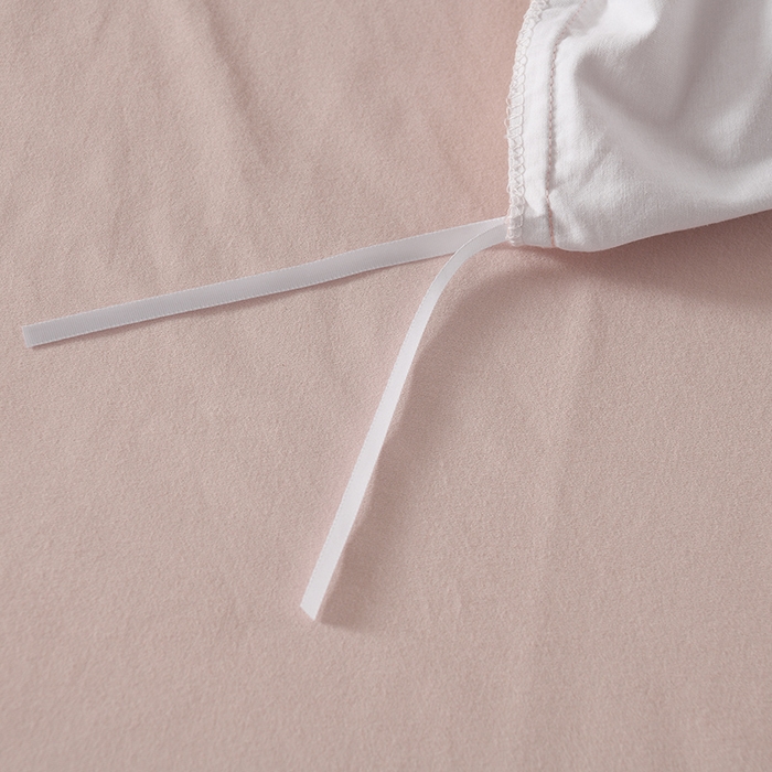 91家纺网 家纺一手货源 找家纺 金昱纺 2025新款法式加厚全棉纯棉磨毛四件套花香雨-粉