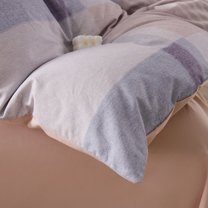 91家纺网 家纺一手货源 找家纺 金昱纺 2025新款法式加厚全棉纯棉磨毛四件套陌恩-粉