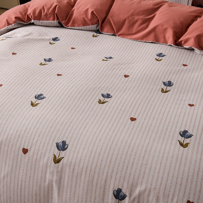 91家纺网 家纺一手货源 找家纺 金昱纺 2025新款法式加厚全棉纯棉磨毛四件套惜诺-米