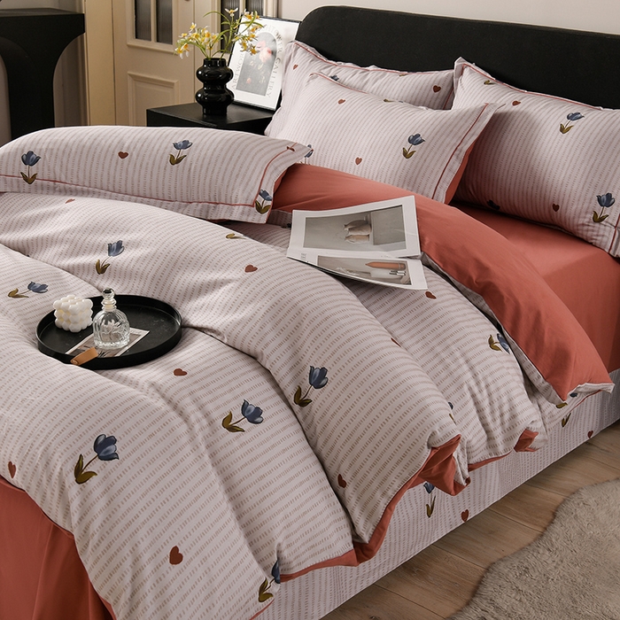 金昱纺 2025新款法式加厚全棉纯棉磨毛四件套惜诺-米