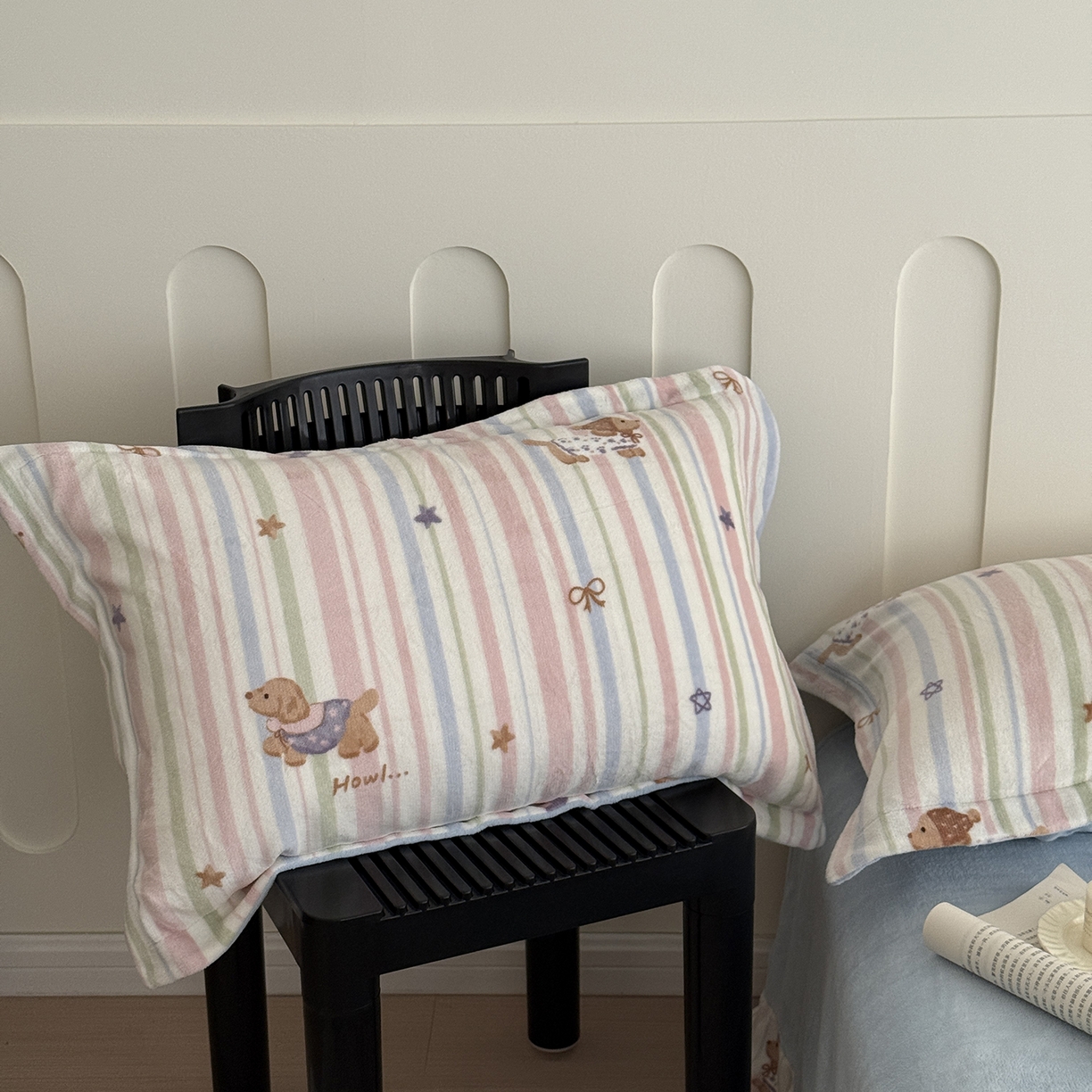 91家纺网 家纺一手货源 找家纺 于果 2025新款牛奶绒印花四件套 悦动萌宠