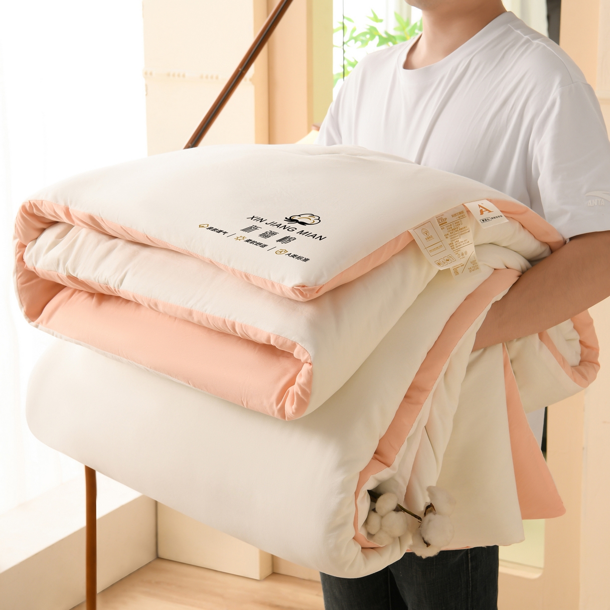 91家纺网 家纺一手货源 找家纺 （总）锦逸家居 2025新款亲肤舒适水洗棉新疆棉花被被子被芯