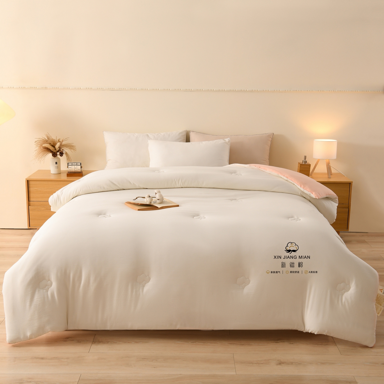 91家纺网 家纺一手货源 找家纺 （总）锦逸家居 2025新款亲肤舒适水洗棉新疆棉花被被子被芯