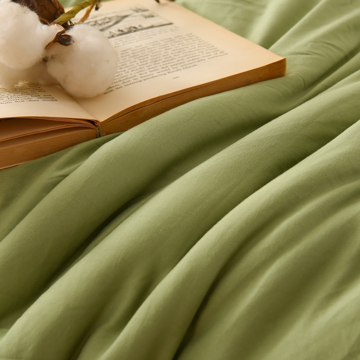 91家纺网 家纺一手货源 找家纺 锦逸家居 2025新款亲肤舒适水洗棉新疆棉花被被子被芯 白果绿