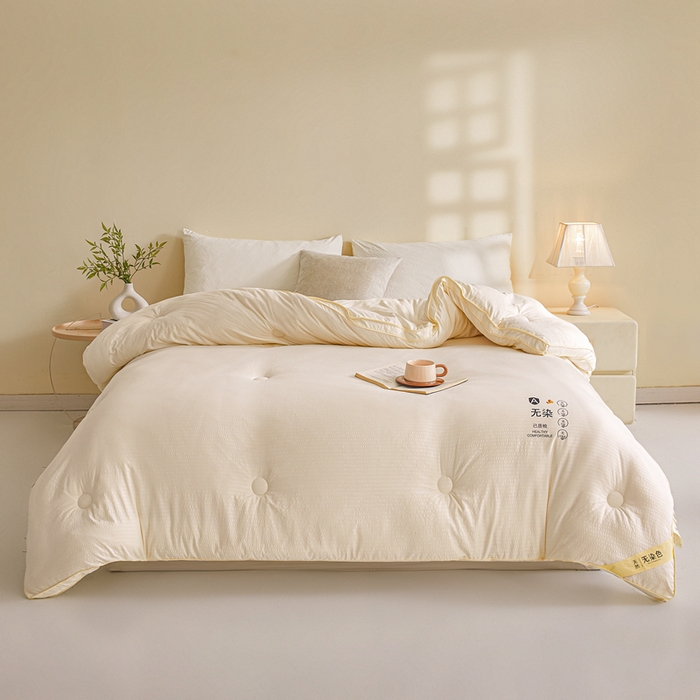 91家纺网 家纺一手货源 找家纺 （总）森璐家纺 2025新款无染水洗棉大豆被被子被芯