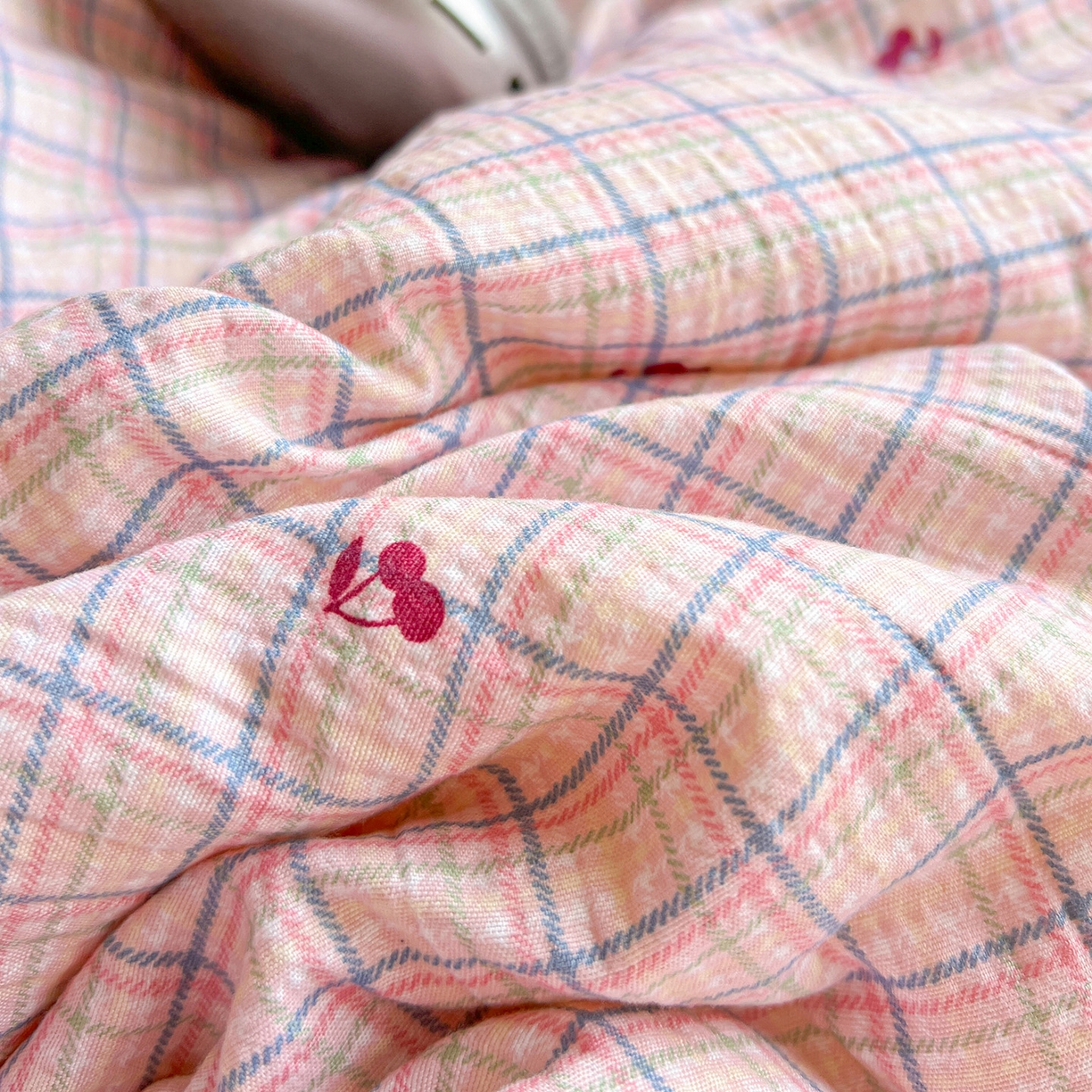 91家纺网 家纺一手货源 找家纺 （总）优选 2025新款木棉双层纱ins少女心可爱加厚豆豆冬被四件套床盖三件套暖梦小红书推荐