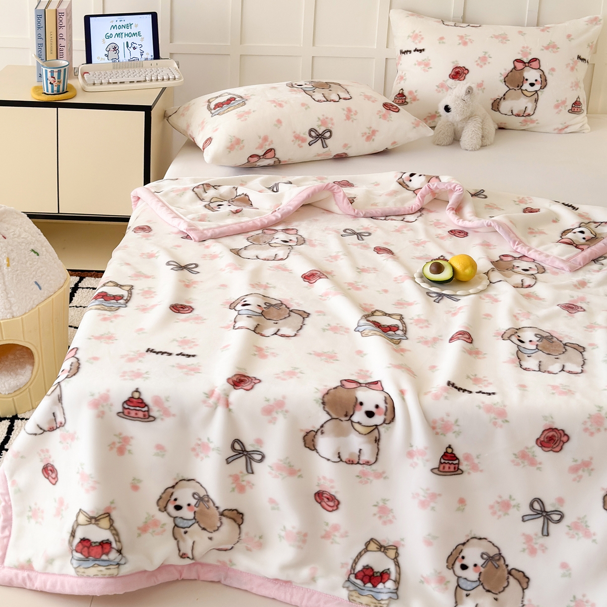 91家纺网 家纺一手货源 找家纺 （总）舒隅家纺 2025新款双层印花云毯毛毯毯子