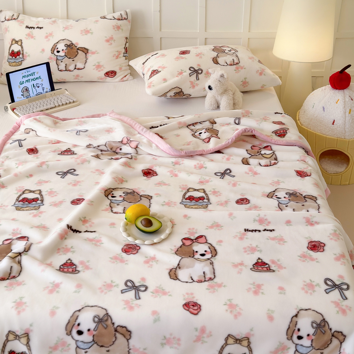 91家纺网 家纺一手货源 找家纺 （总）舒隅家纺 2025新款双层印花云毯毛毯毯子