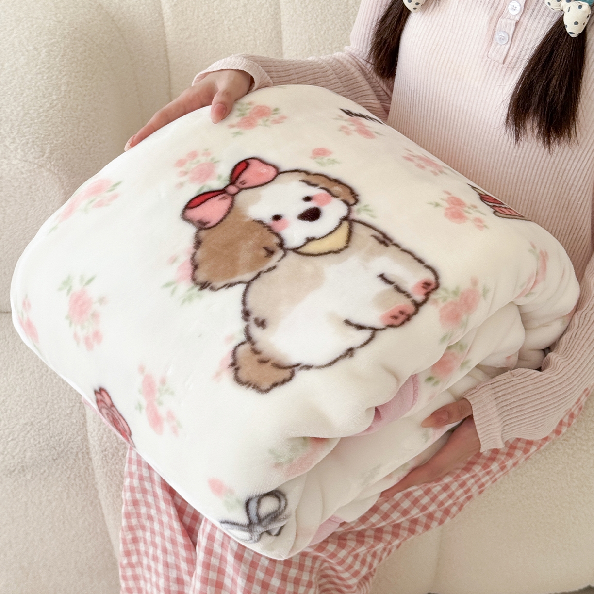 91家纺网 家纺一手货源 找家纺 （总）舒隅家纺 2025新款双层印花云毯毛毯毯子