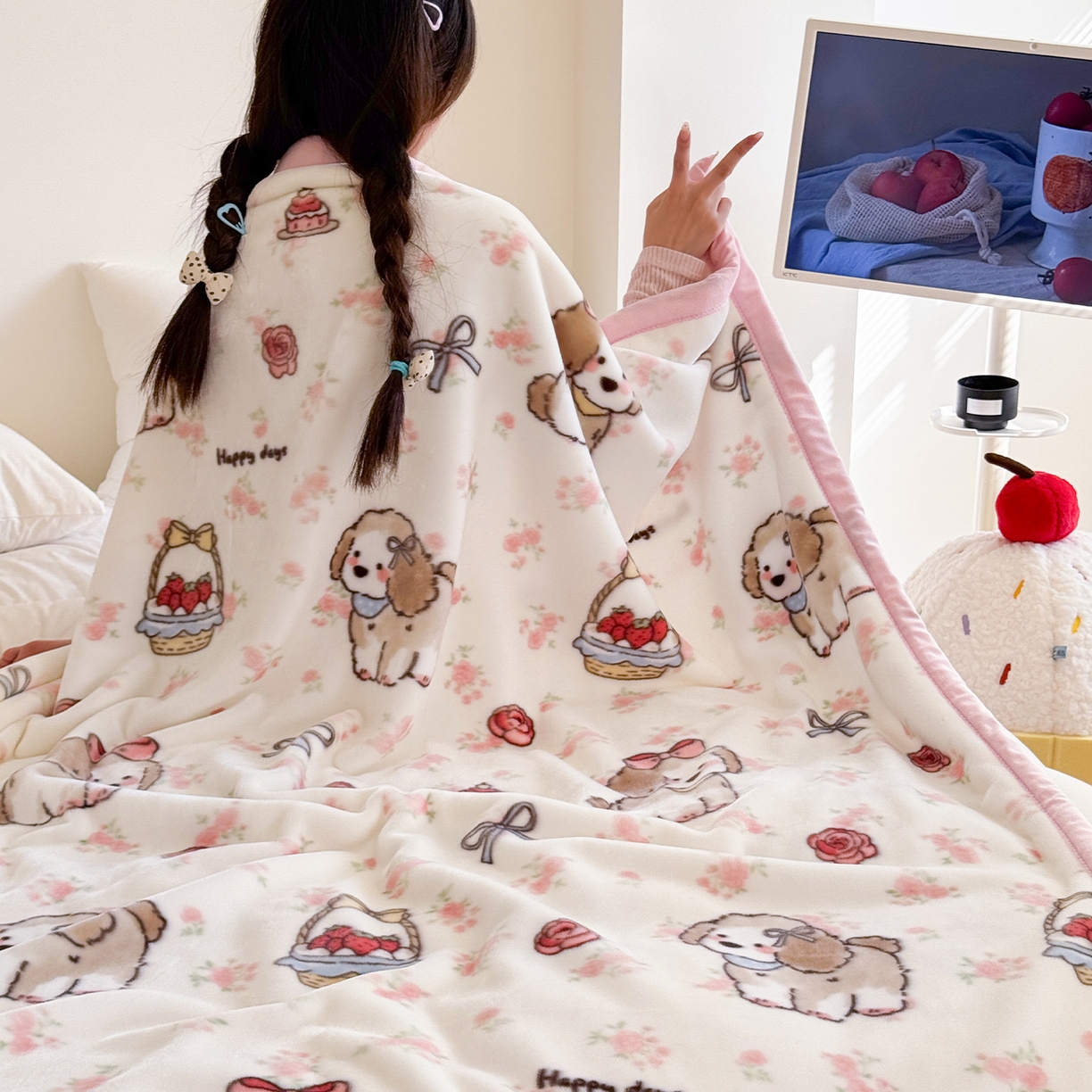 91家纺网 家纺一手货源 找家纺 （总）舒隅家纺 2025新款双层印花云毯毛毯毯子