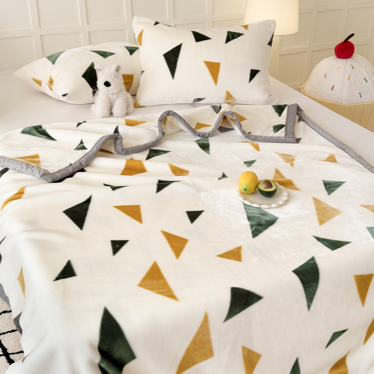 91家纺网 家纺一手货源 找家纺 （总）舒隅家纺 2025新款双层印花云毯毛毯毯子