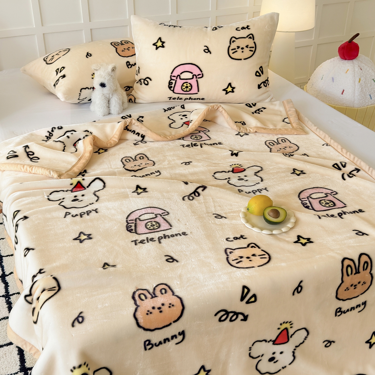 91家纺网 家纺一手货源 找家纺 （总）舒隅家纺 2025新款双层印花云毯毛毯毯子