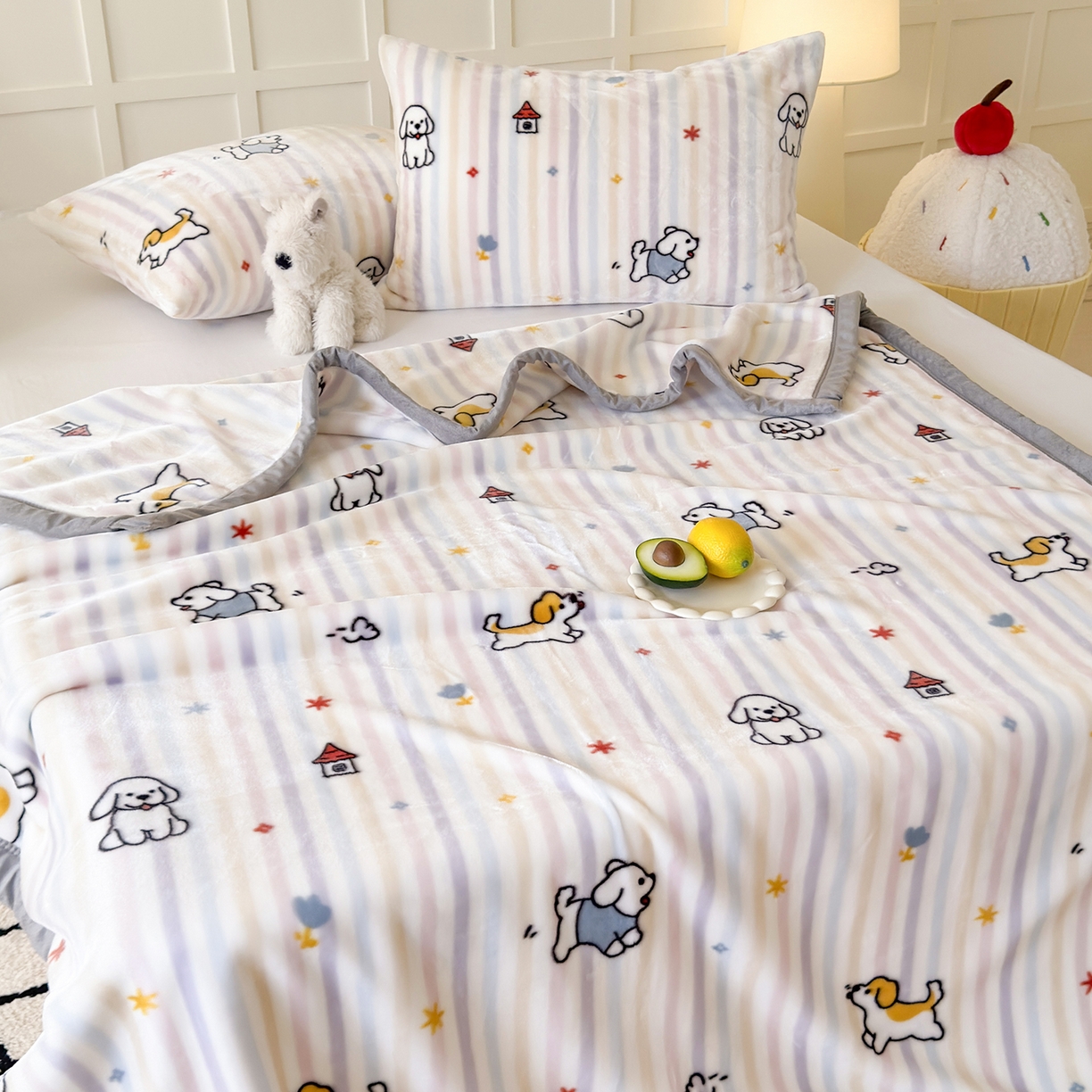 91家纺网 家纺一手货源 找家纺 （总）舒隅家纺 2025新款双层印花云毯毛毯毯子