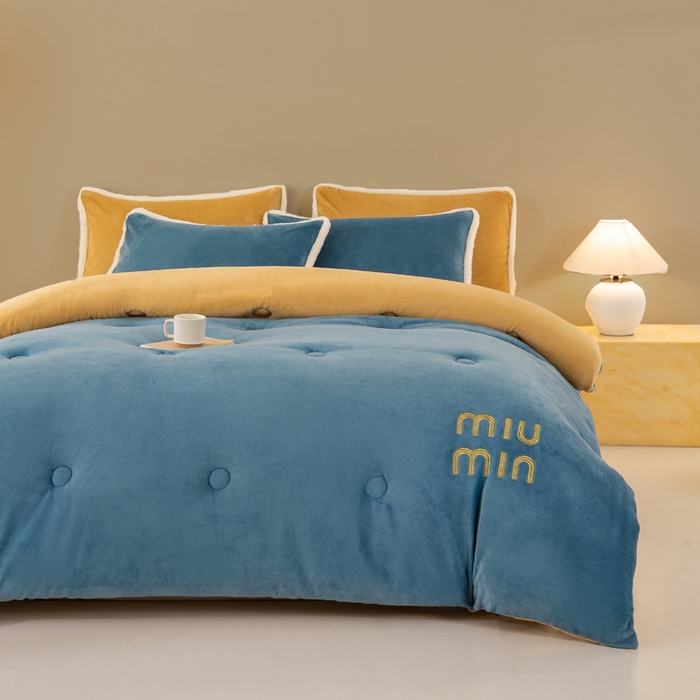 91家纺网 家纺一手货源 找家纺 （总）梦初语 2025新款牛奶绒被子冬被冬季加厚保暖棉被宿舍单人被芯2025新款被褥（热款产品）