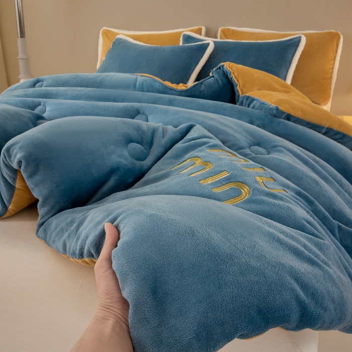 91家纺网 家纺一手货源 找家纺 （总）梦初语 2025新款牛奶绒被子冬被冬季加厚保暖棉被宿舍单人被芯2025新款被褥（热款产品）