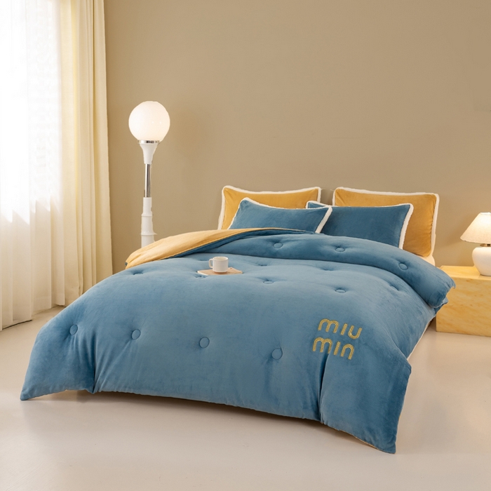 91家纺网 家纺一手货源 找家纺 梦初语 2025新款牛奶绒被子冬被冬季加厚保暖棉被宿舍单人被芯2025新款被褥（热款产品） min-兰