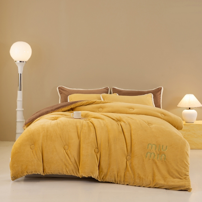 91家纺网 家纺一手货源 找家纺 梦初语 2025新款牛奶绒被子冬被冬季加厚保暖棉被宿舍单人被芯2025新款被褥（热款产品） min-咖