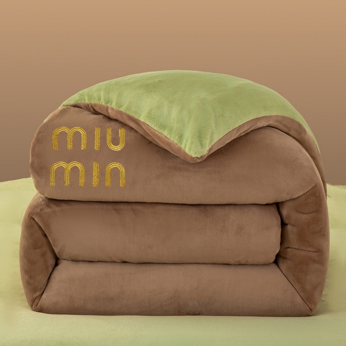 91家纺网 家纺一手货源 找家纺 梦初语 2025新款牛奶绒被子冬被冬季加厚保暖棉被宿舍单人被芯2025新款被褥（热款产品） min-棕