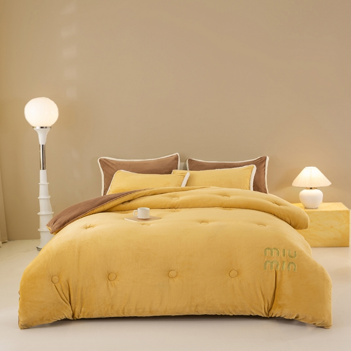 91家纺网 家纺一手货源 找家纺 梦初语 2025新款牛奶绒被子冬被冬季加厚保暖棉被宿舍单人被芯2025新款被褥（热款产品） min-咖