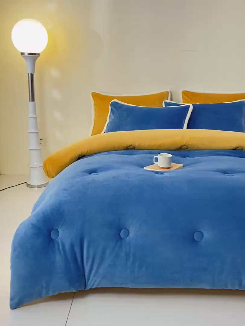 91家纺网 家纺一手货源 找家纺 （总）梦初语 2025新款牛奶绒被子冬被冬季加厚保暖棉被宿舍单人被芯2025新款被褥（热款产品）