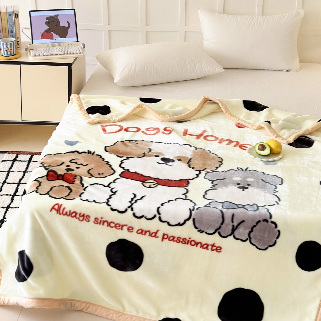 91家纺网 家纺一手货源 找家纺 （总）舒隅家纺 2025新款大版印花云毯毛毯毯子