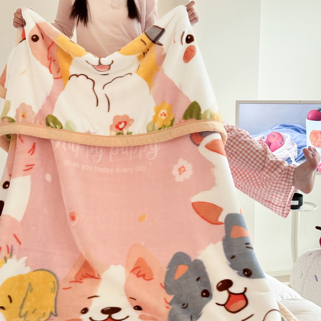 91家纺网 家纺一手货源 找家纺 （总）舒隅家纺 2025新款大版印花云毯毛毯毯子