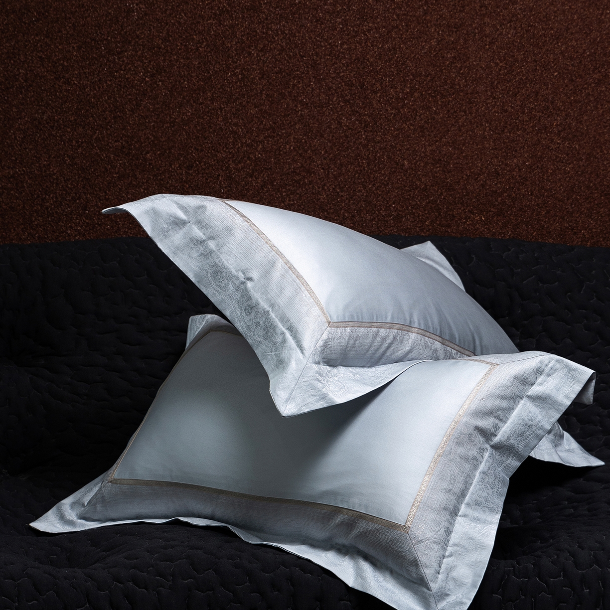 91家纺网 家纺一手货源 找家纺 太古汇家居 2025新款高精密提花四件套-玛吉拉系列 玛吉拉-蓝