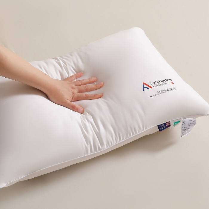 91家纺网 家纺一手货源 找家纺 （总）织雅漫 2025新款全棉不易变形酒店枕头枕芯家用单人护颈椎睡眠学生宿舍枕头