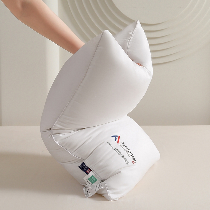 91家纺网 家纺一手货源 找家纺 （总）织雅漫 2025新款全棉不易变形酒店枕头枕芯家用单人护颈椎睡眠学生宿舍枕头