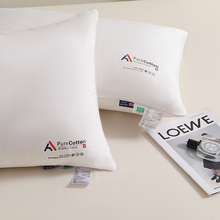 91家纺网 家纺一手货源 找家纺 （总）织雅漫 2025新款全棉不易变形酒店枕头枕芯家用单人护颈椎睡眠学生宿舍枕头