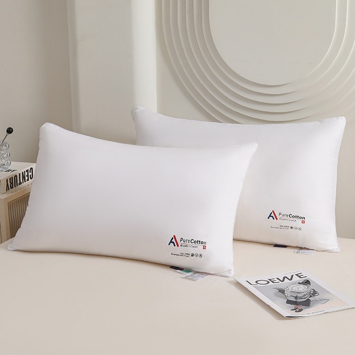 91家纺网 家纺一手货源 找家纺 （总）织雅漫 2025新款全棉不易变形酒店枕头枕芯家用单人护颈椎睡眠学生宿舍枕头