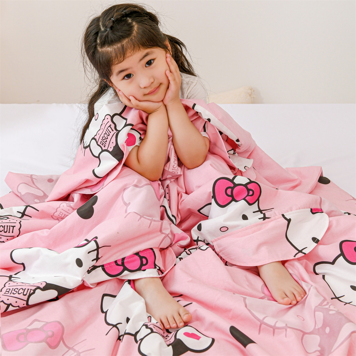 91家纺网 家纺一手货源 找家纺 （总）名兮家居 2025新款正版授权全棉纯棉儿童护肚防踢睡袋