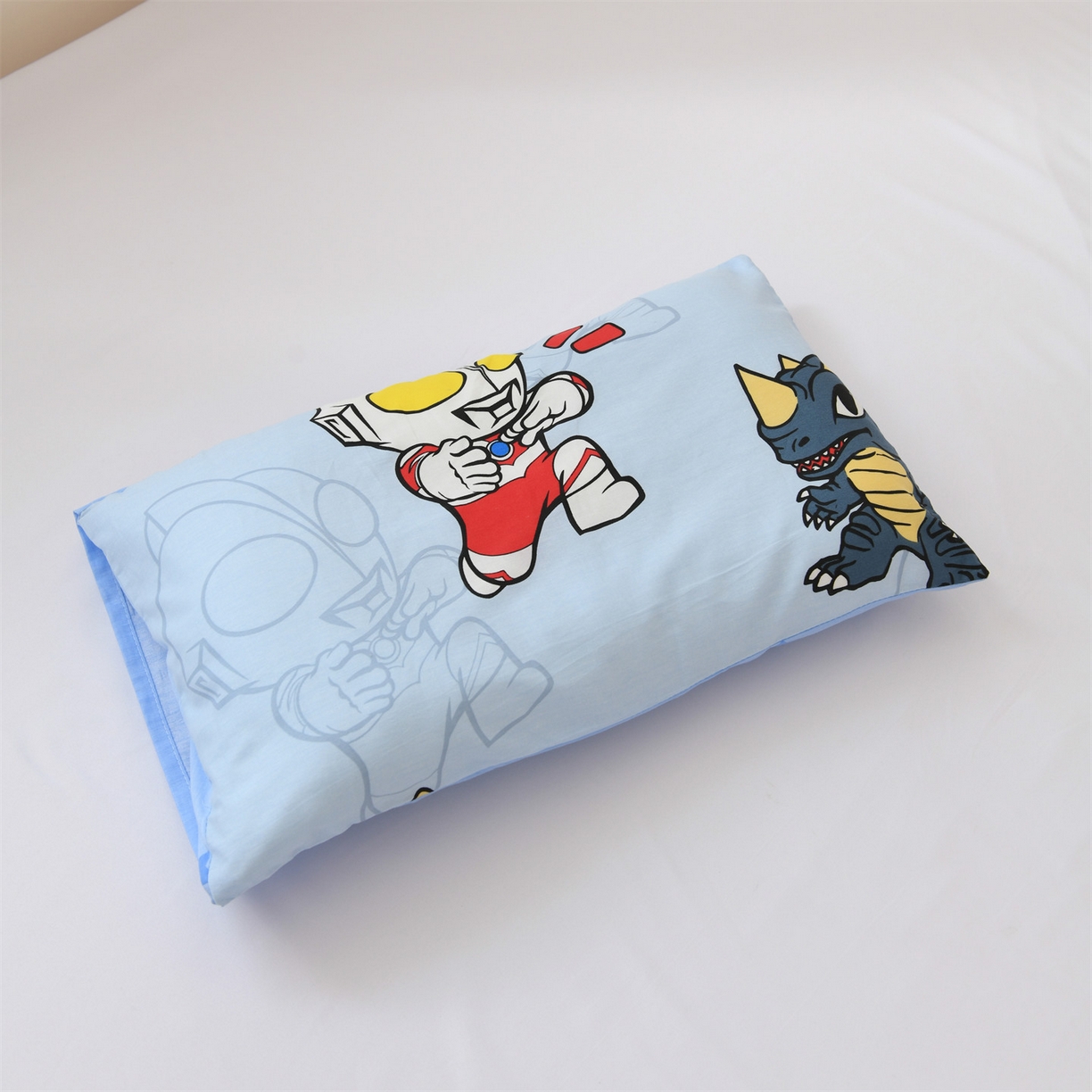 91家纺网 家纺一手货源 找家纺 名兮家居 2025新款正版授权全棉纯棉儿童护肚防踢睡袋 防踢被-奥特勇士