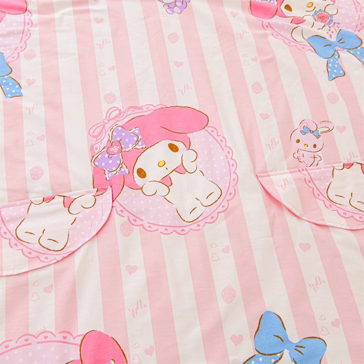 91家纺网 家纺一手货源 找家纺 名兮家居 2025新款正版授权全棉纯棉儿童护肚防踢睡袋 防踢被-竖条美乐蒂