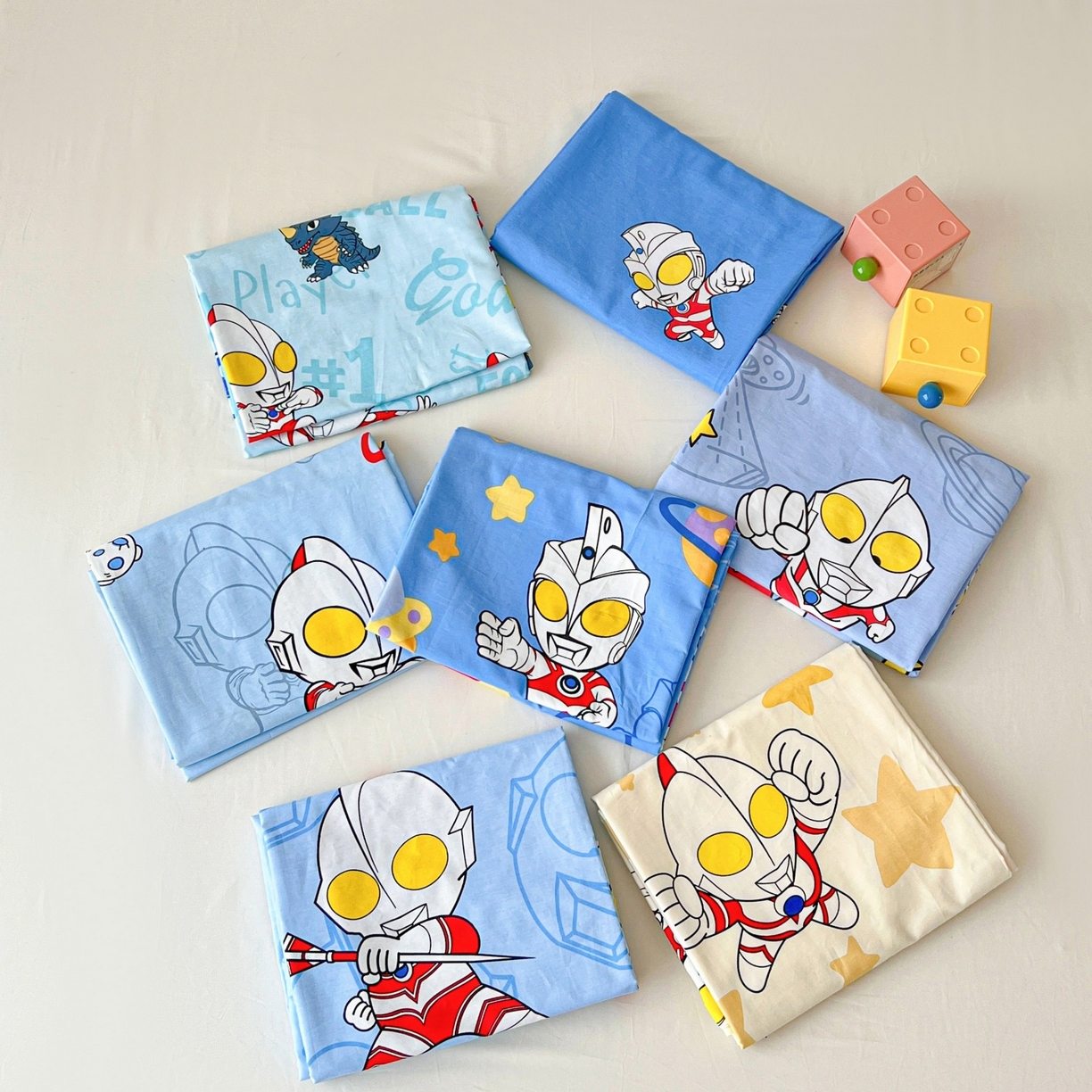 名兮家居 2025新款全棉小版经典奥特曼-三丽鸥幼儿园儿童套件【含防伪标】 组合图仅供展示不可下单