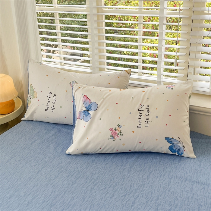 91家纺网 家纺一手货源 找家纺 郝媳妇家纺 2025新款植物羊绒加厚磨毛水洗棉亲肤棉三件套四件套 比翼双飞