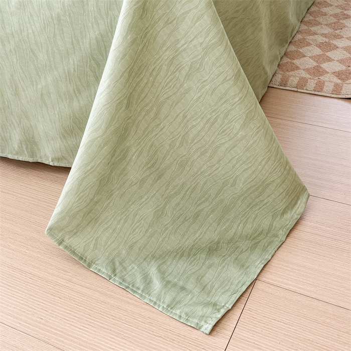 91家纺网 家纺一手货源 找家纺 郝媳妇家纺 2025新款植物羊绒加厚磨毛水洗棉亲肤棉三件套四件套 秘境-绿