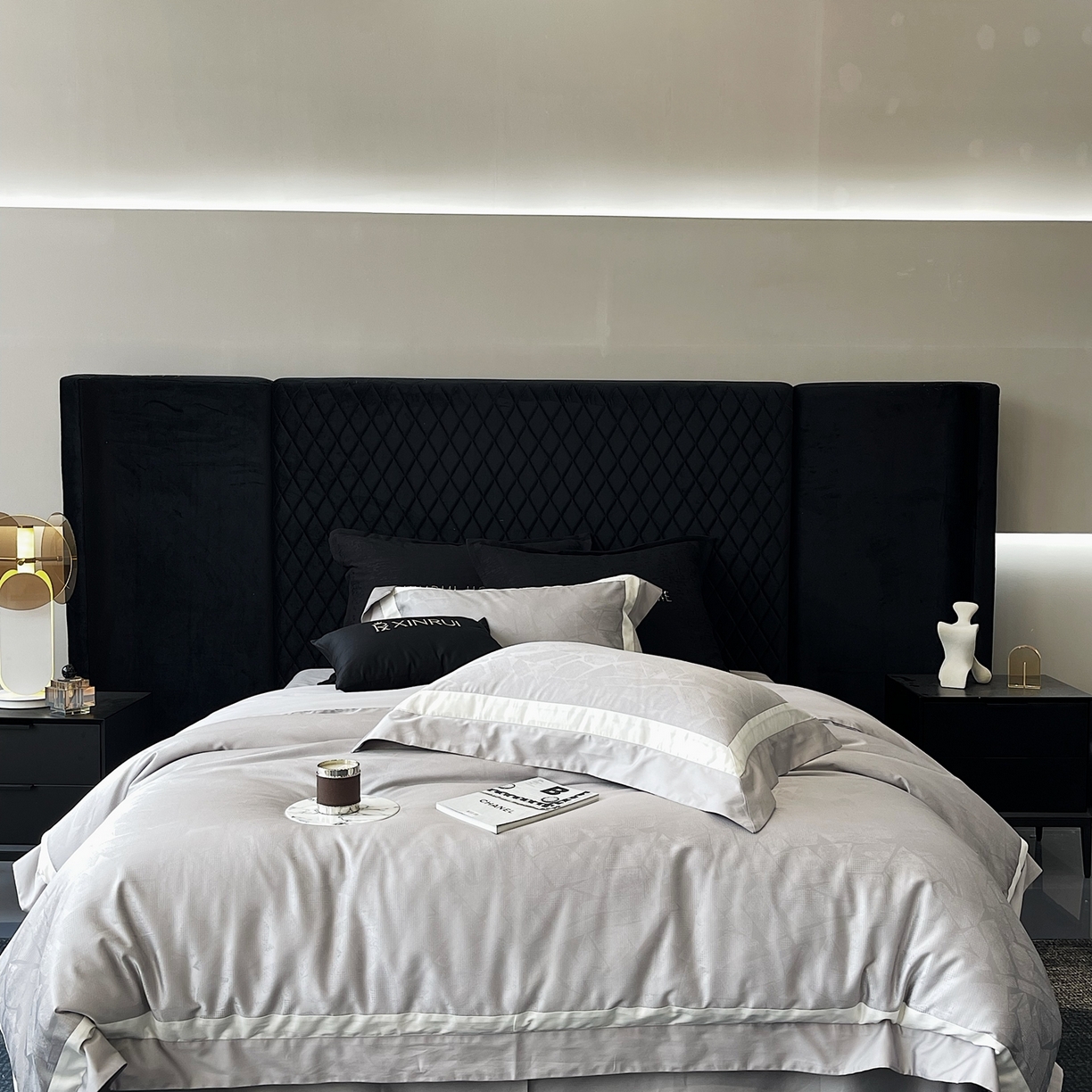 91家纺网 家纺一手货源 找家纺 馨蕊家居 2025秋冬新品高精密提花系列-棉-流金岁月（会员-20）劵后控价不低于399/419 流金岁月-高级灰