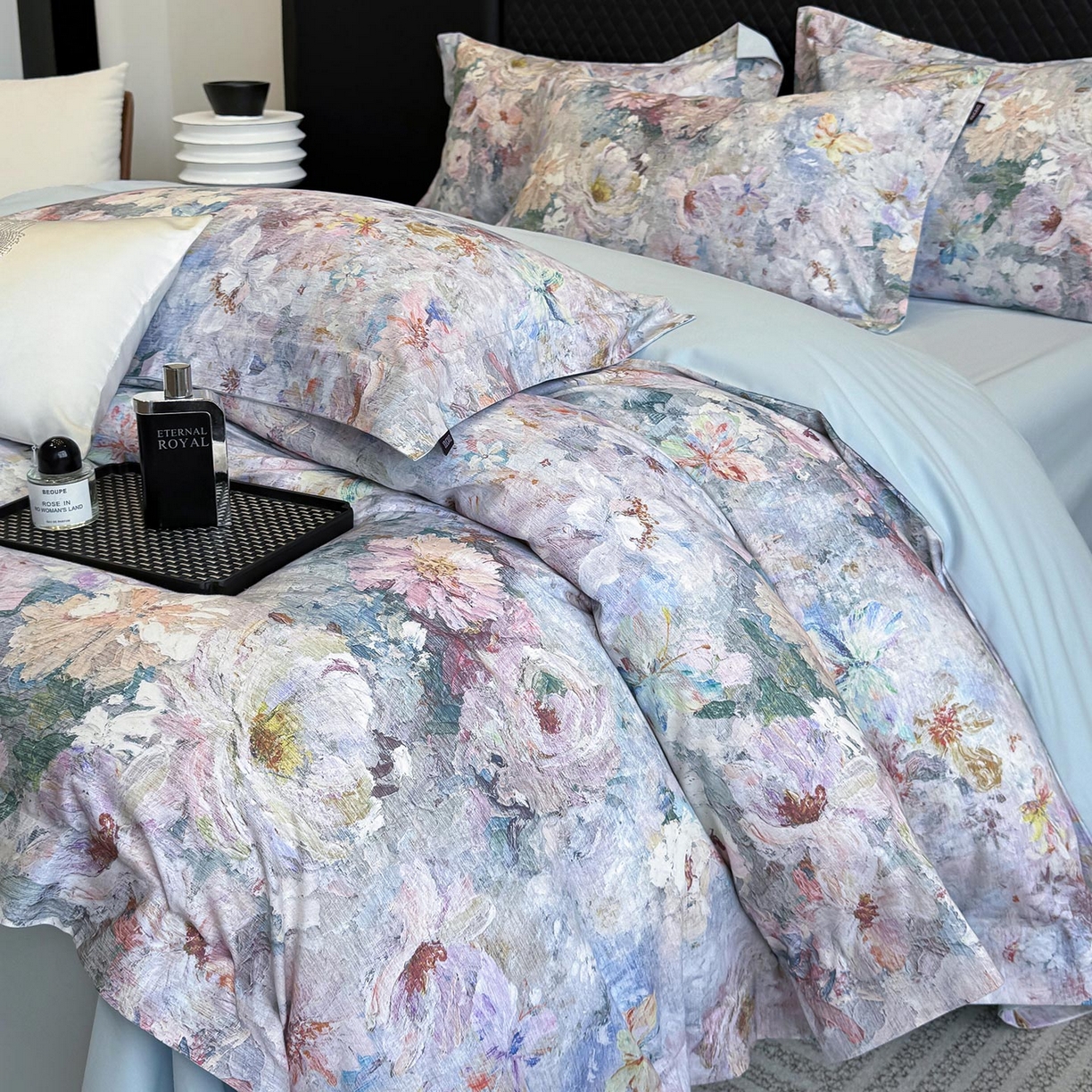 91家纺网 家纺一手货源 找家纺 （总） 2025秋冬新款轻奢新疆长绒棉纯棉磨毛加厚数码印花四件套花慕里