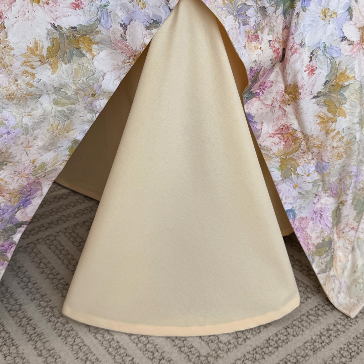 91家纺网 家纺一手货源 找家纺  2025秋冬新款轻奢新疆长绒棉纯棉磨毛加厚数码印花四件套花慕里 花慕里-黄