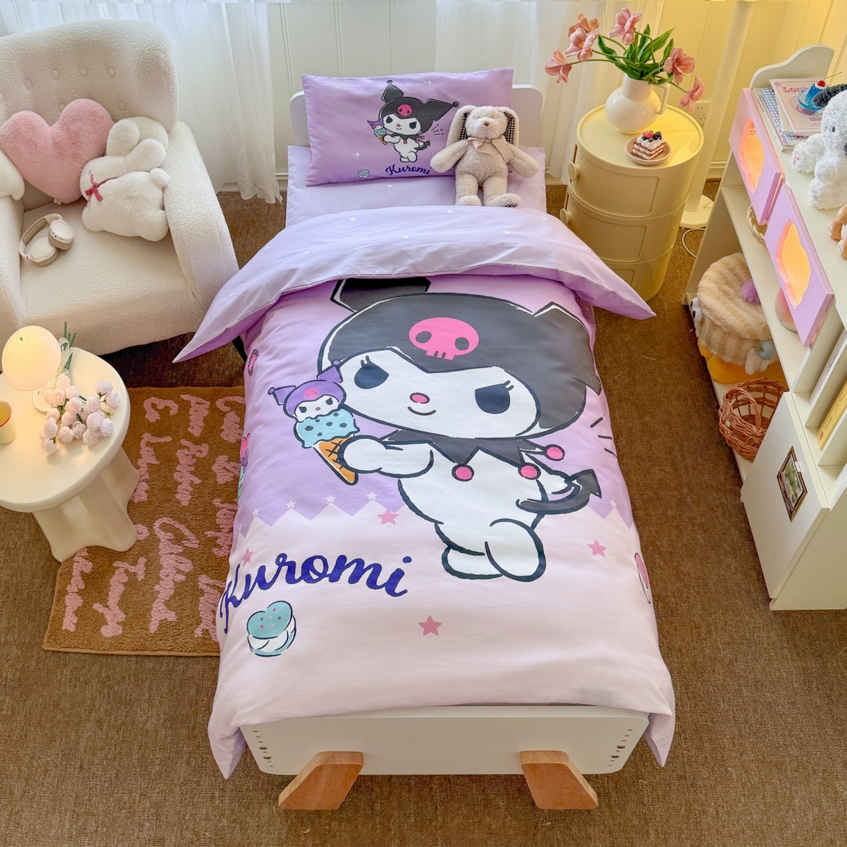 名兮家居 2025新款全棉大版经典奥特曼幼儿园儿童套件【含防伪标】 贪吃库洛米