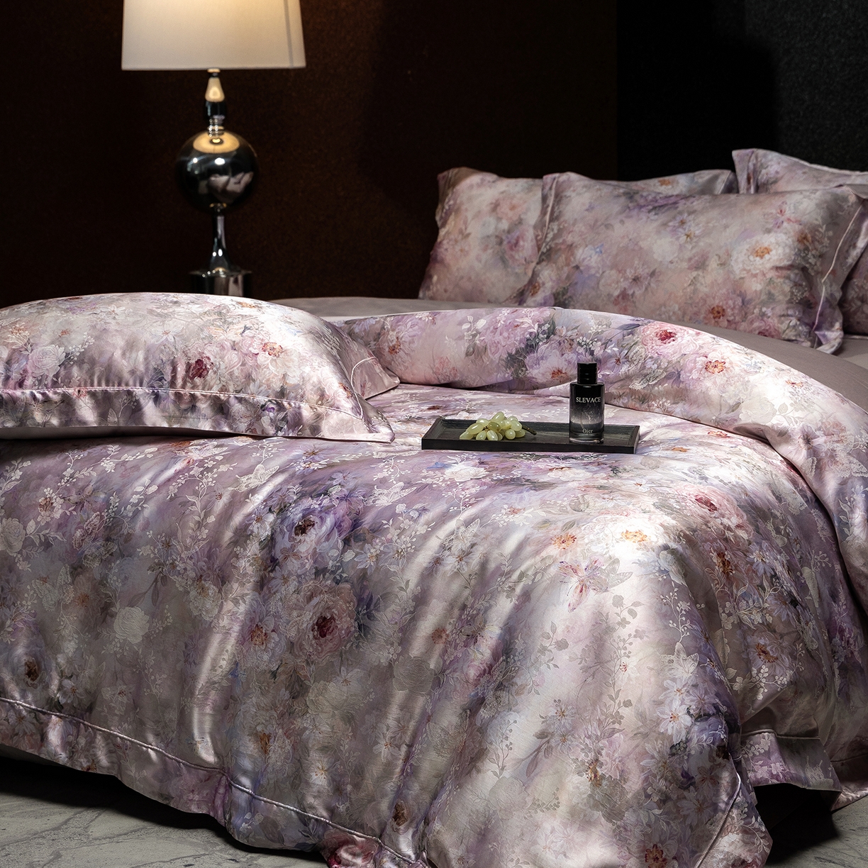 91家纺网 家纺一手货源 找家纺 （总）太古汇家居 2025新款桑真丝提花+印花系列四件套