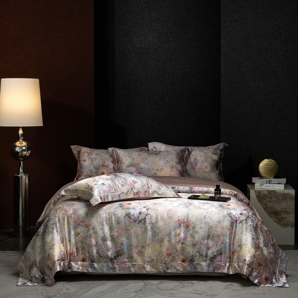 91家纺网 家纺一手货源 找家纺 （总）太古汇家居 2025新款桑真丝提花+印花系列四件套