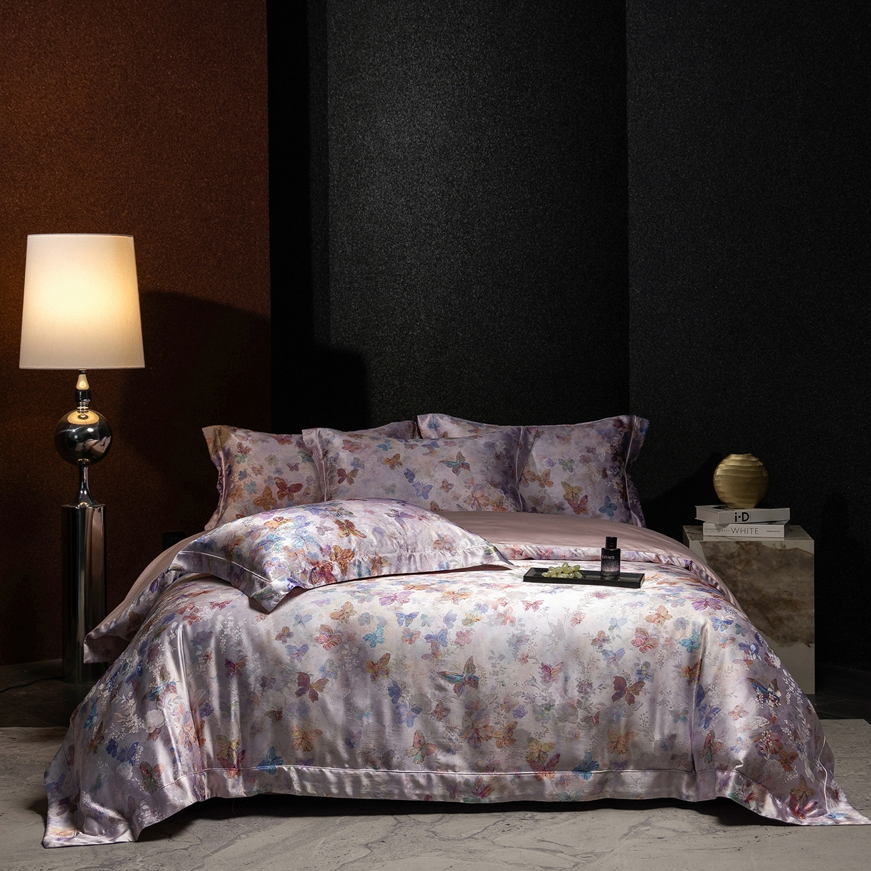 91家纺网 家纺一手货源 找家纺 （总）太古汇家居 2025新款桑真丝提花+印花系列四件套