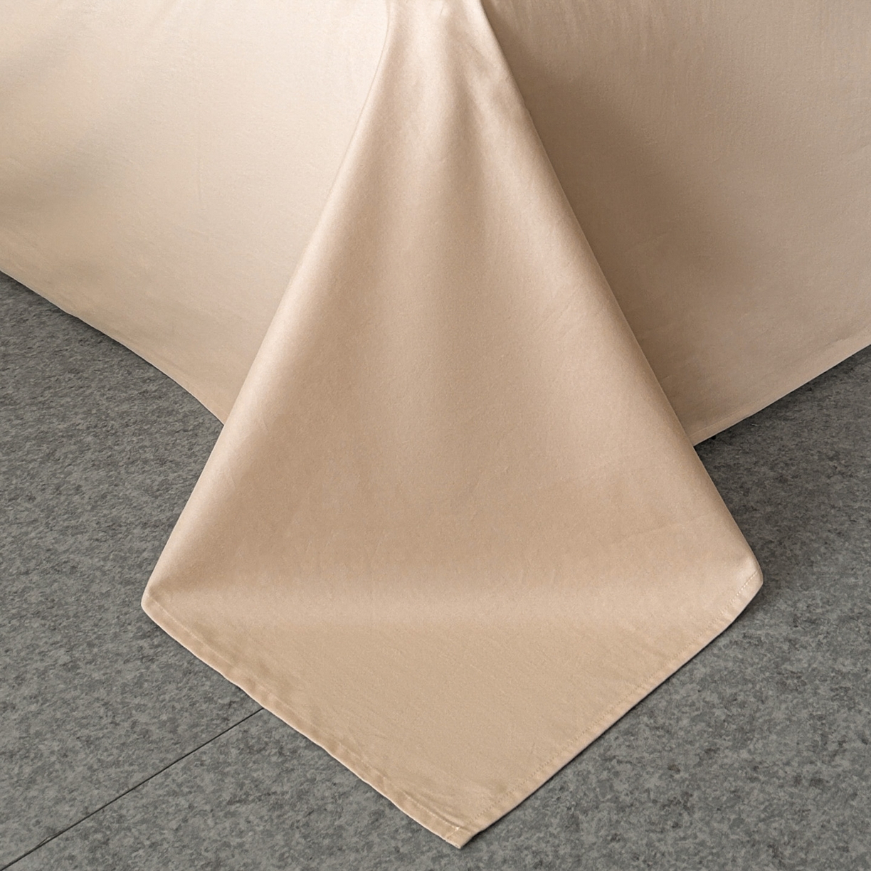 91家纺网 家纺一手货源 找家纺 618家纺 2025新款全棉磨毛提花法式双拼四件套-赫本系列 赫本-云影咖