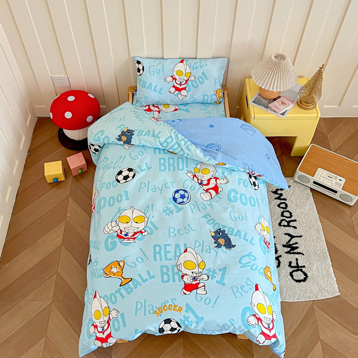 名兮家居 2025新款全棉小版经典奥特曼-三丽鸥幼儿园儿童套件【含防伪标】 世界杯