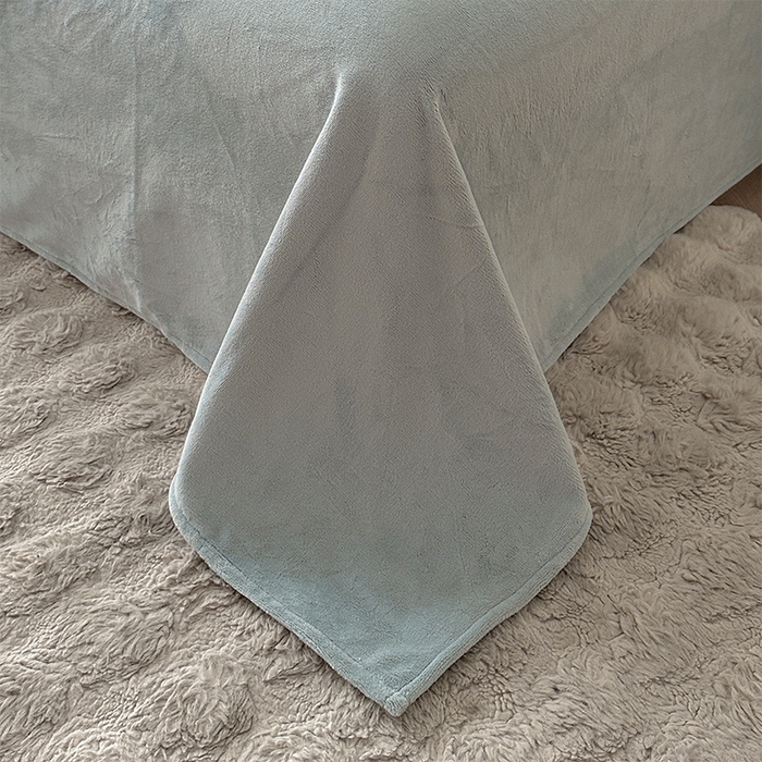 91家纺网 家纺一手货源 找家纺 （总）618家纺 2025新款冬日纯色法式浪漫月桂绒四件套