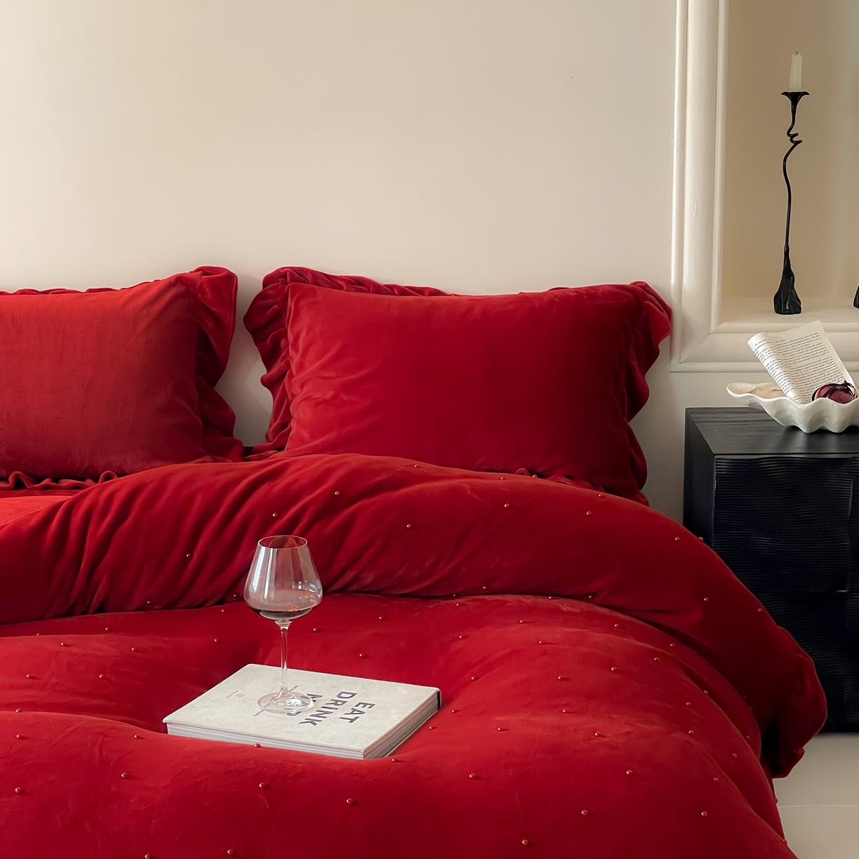 91家纺网 家纺一手货源 找家纺 （总）西西家居 2025新款全消光230g牛奶绒四件套-幸福宝珠（各平台严格控价劵后不低于318元起! 会员-20元）